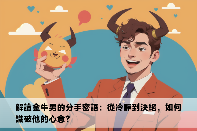 解讀金牛男的分手密語：從冷靜到決絕，如何識破他的心意？