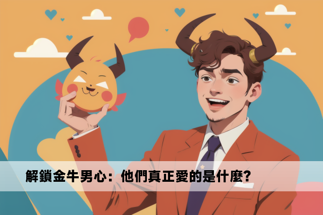 解鎖金牛男心：他們真正愛的是什麼？