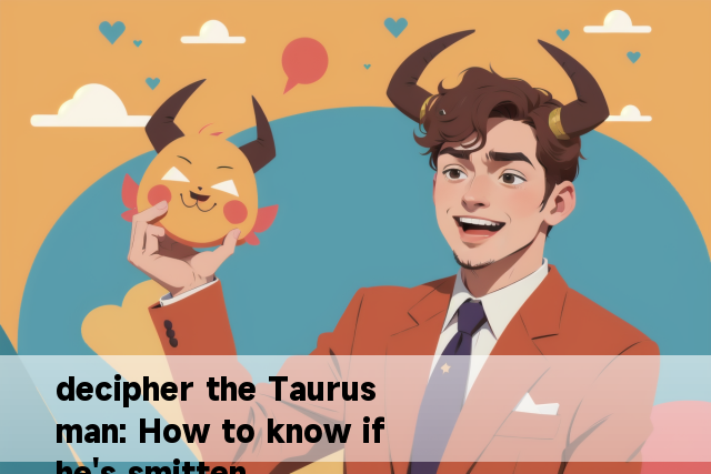 decipher the Taurus man: How to know if he's smitten